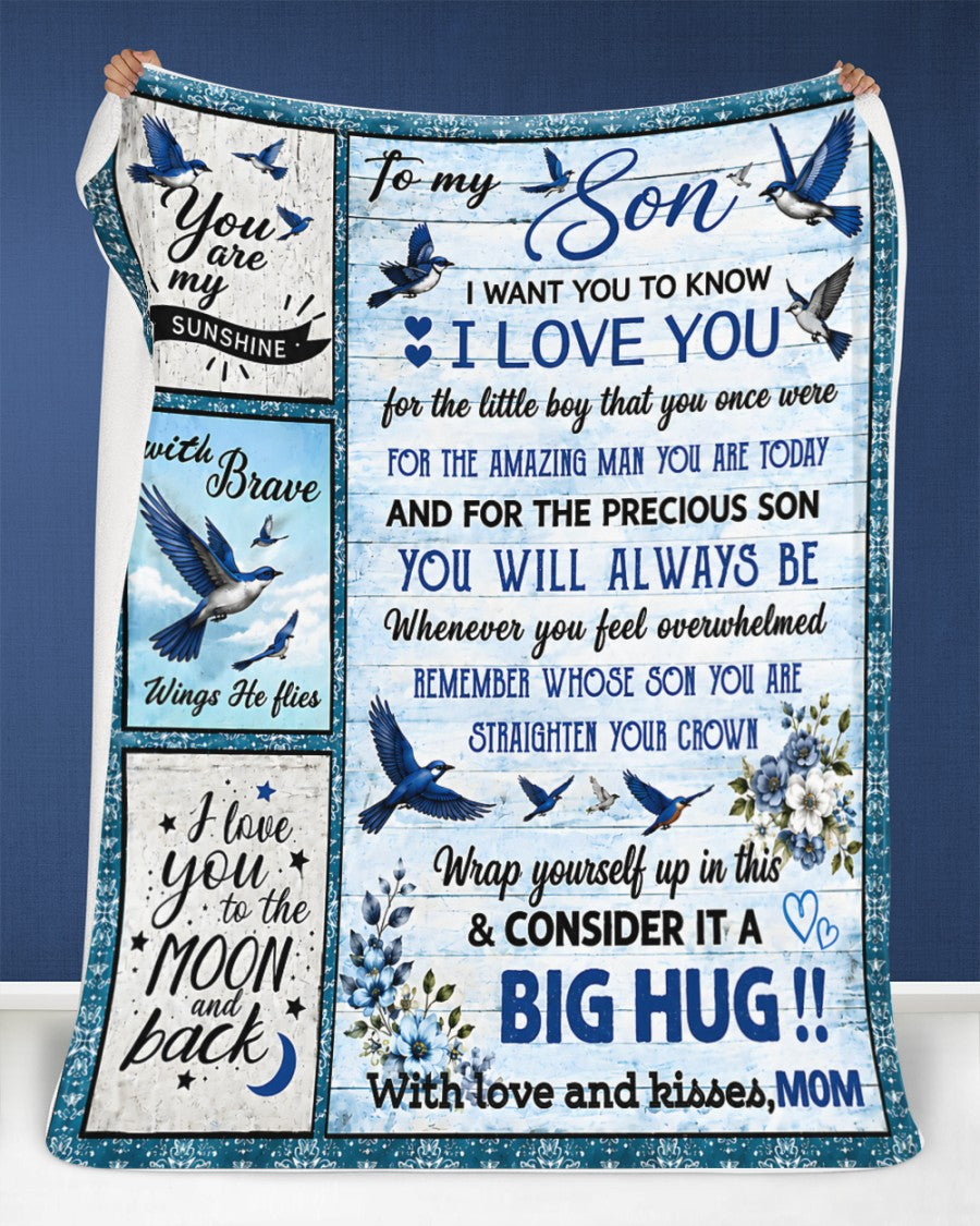 Special Gift For Your Son From Mom - Blanket - (SKU2608-266)