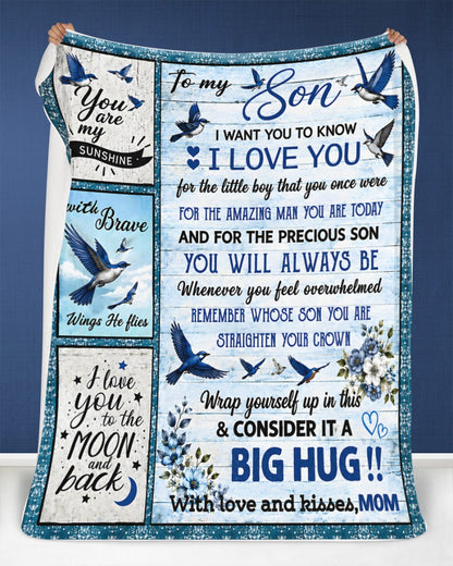 Special Gift For Your Son From Mom - Blanket - (SKU2608-266)