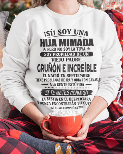 Padre increíble septiembre - Regalo perfecto para tu hija - T09 (SKU07-84-09)