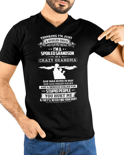 Spoiled by Grandma Shirt May Edition – From Grandma to Grandson ntnt05 (SKU-GMS2-05)