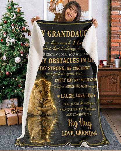 Special Gift For Your Granddaughter From Grandma- Blanket - (SKU2607-130)