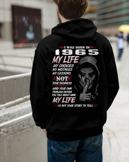 I WAS BORN IN 1965 - T-SHIRT FOR MAN - ntnt1965 (SKU07-1965)