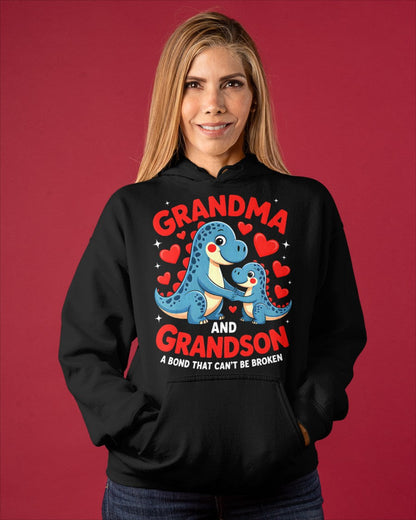 GRANDMA AND GRANDSON A BOND THAT CAN'T BE BROKEN DINOSAUR UNISEX T-SHIRT ntnt00 (SKU-GMS3)