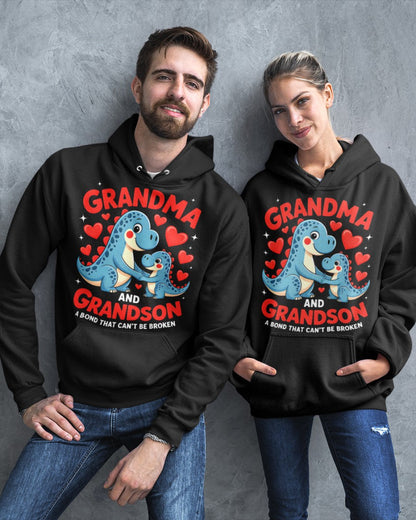 GRANDMA AND GRANDSON A BOND THAT CAN'T BE BROKEN DINOSAUR UNISEX T-SHIRT ntnt00 (SKU-GMS3)