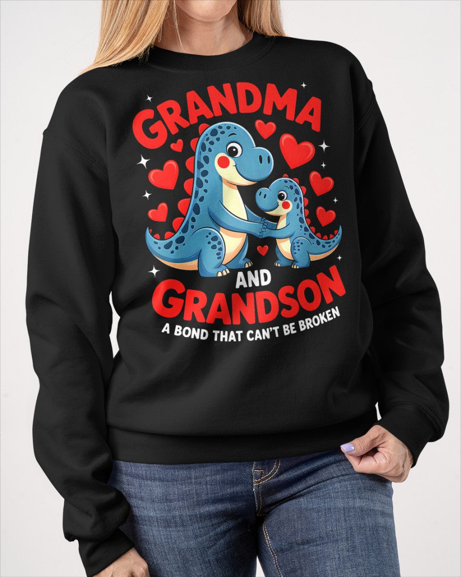 GRANDMA AND GRANDSON A BOND THAT CAN'T BE BROKEN DINOSAUR UNISEX T-SHIRT ntnt00 (SKU-GMS3)