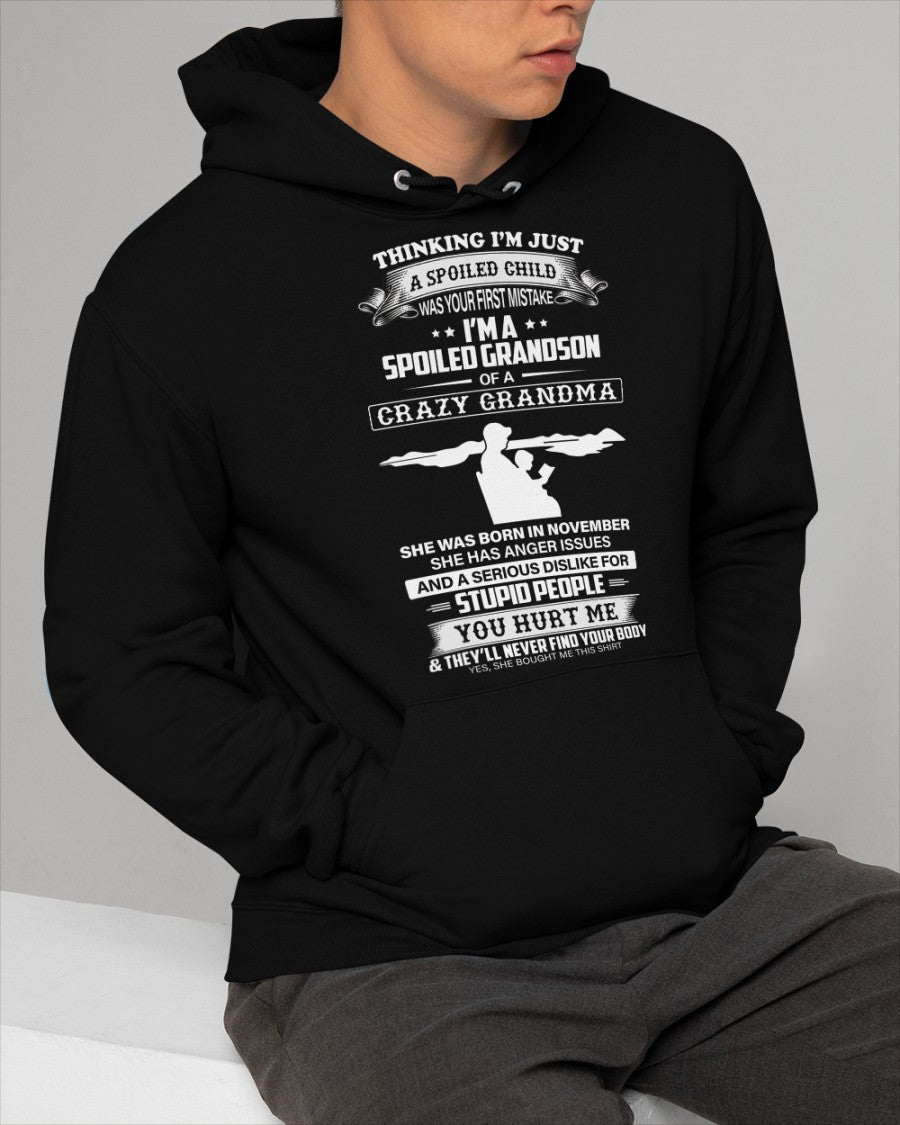Spoiled by Grandma Shirt November Edition – From Grandma to Grandson ntnt11 (SKU-GMS2-11)