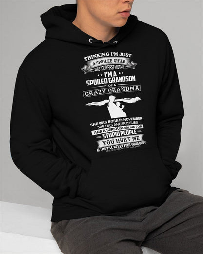 Spoiled by Grandma Shirt November Edition – From Grandma to Grandson ntnt11 (SKU-GMS2-11)
