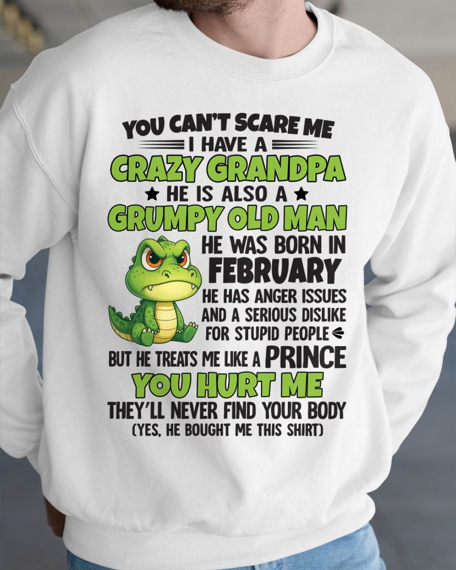 YOU CAN’T SCARE ME - GIFT FOR GRANDSON AND GRANDDAUGHTER FROM GRANDPA - ntnt02 (SKU09-121-02)