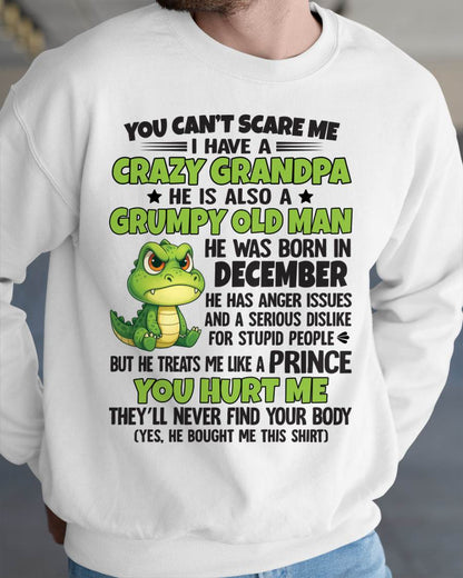 YOU CAN’T SCARE ME - GIFT FOR GRANDSON AND GRANDDAUGHTER FROM GRANDPA - ntnt12 (SKU09-121-12)
