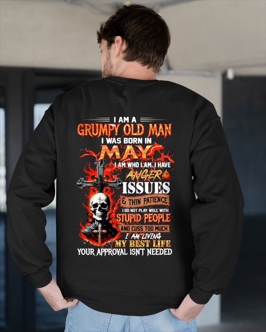 I AM A GRUMPY OLD MAN BORN IN MAY - FROM BOY - NTNT05 - (SKU12-319-05)