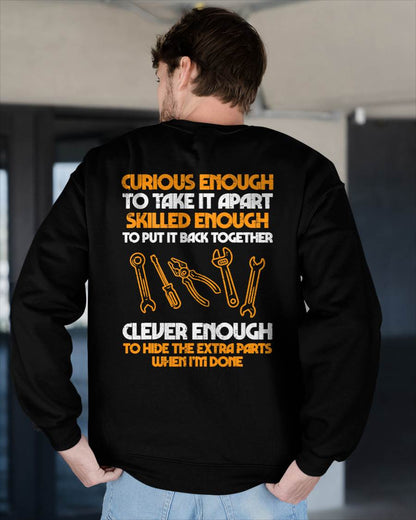 Curious Enough To Take It Apart Car Auto Garage Mechanic Men T-Shirt - Gift For Mechanic - ntnt (SKUM08-D12)