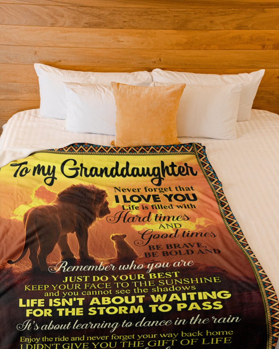 To My Grandaughter Blanket – Wrapped In Love From Granpa(SKUB11-99)