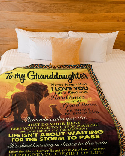 To My Grandaughter Blanket – Wrapped In Love From Granpa(SKUB11-99)