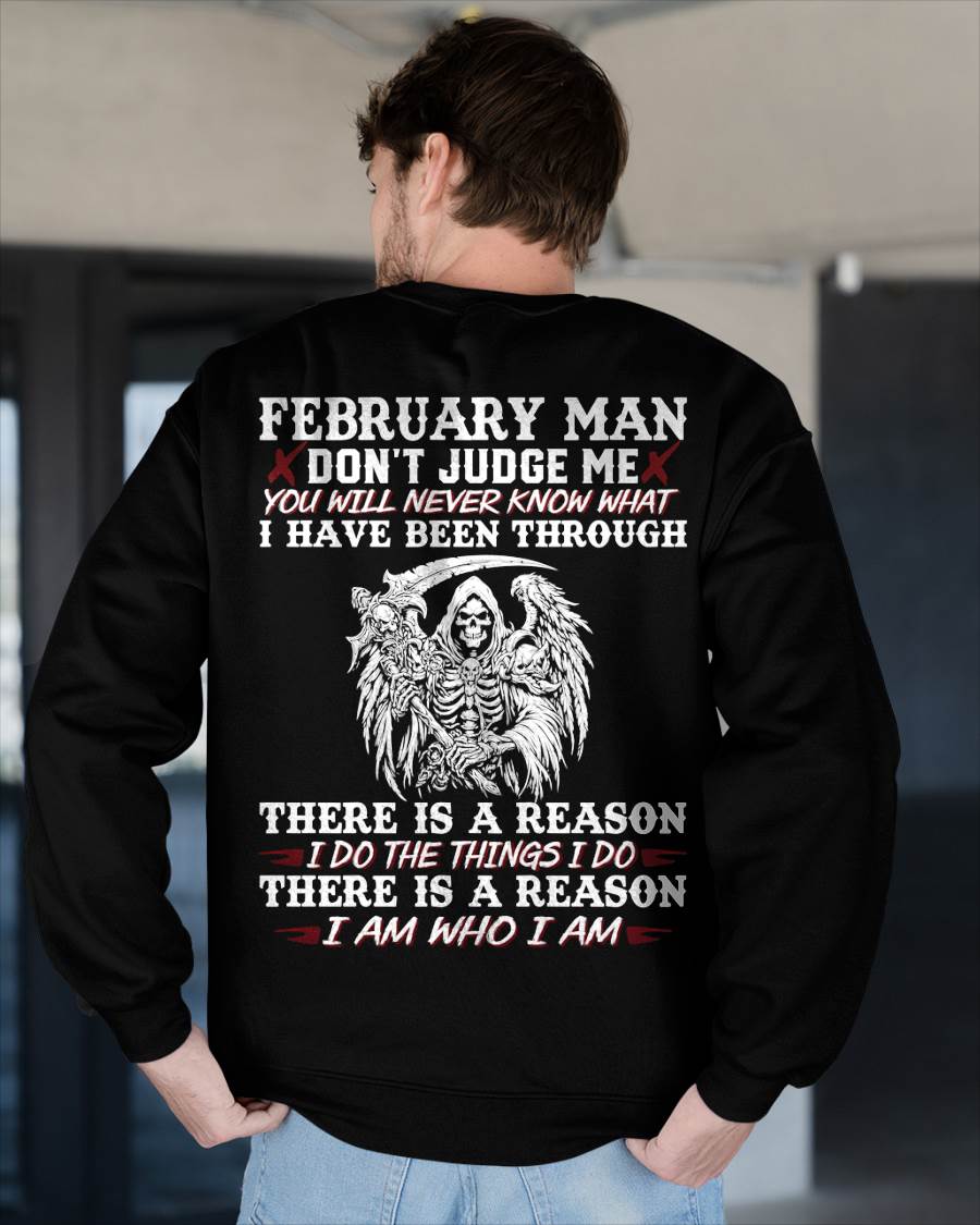 February Man Don't Judge Me – T-Shirt For Man – ntnt02 (SKU10-49-02)
