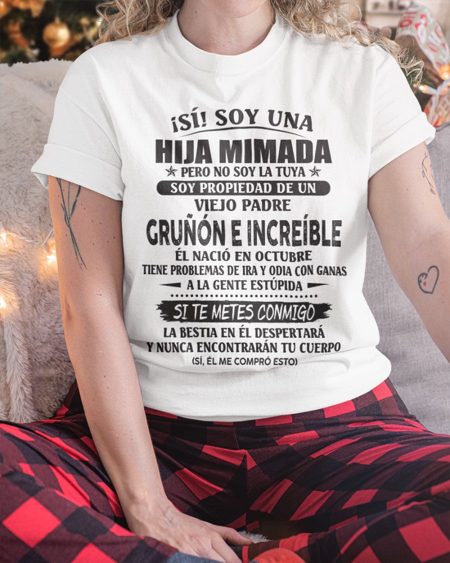 Padre increíble octubre - Regalo perfecto para tu hija - T10 (SKU07-84-10)
