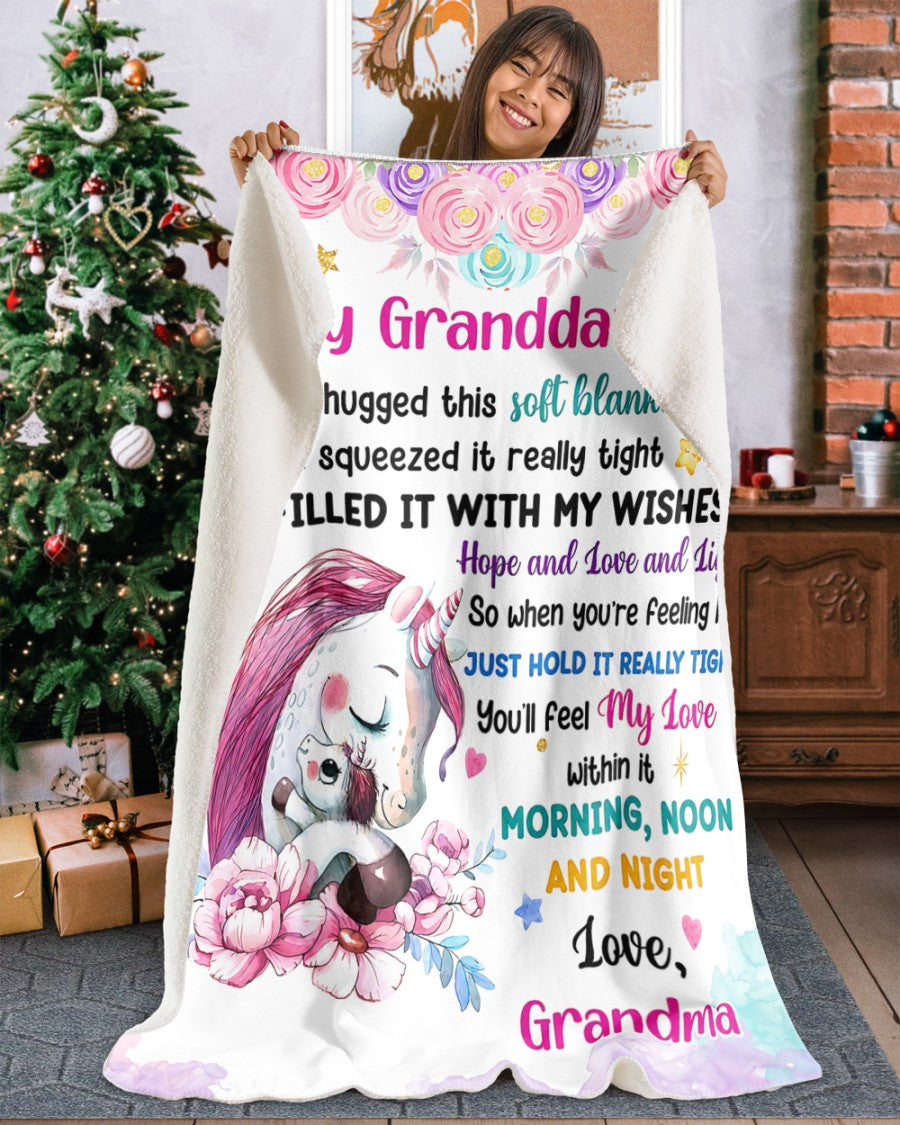 Special Gift For Your Granddaughter From Grandma- Blanket - (SKU2608-61)