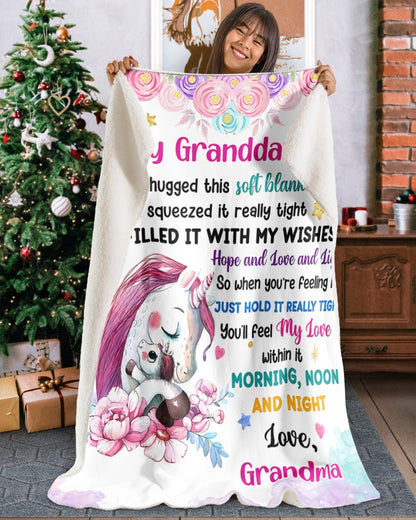 Special Gift For Your Granddaughter From Grandma- Blanket - (SKU2608-61)