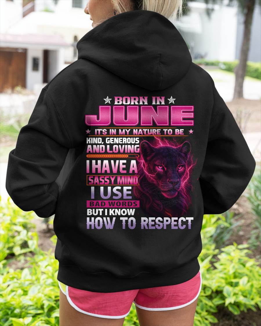 Born In June – T-Shirt For Woman – ntnt06 (SKU09-24-06)
