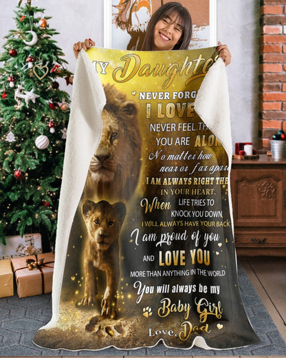 Special Gift For Your Daughter From Dad - Blanket - (SKU2608-241)