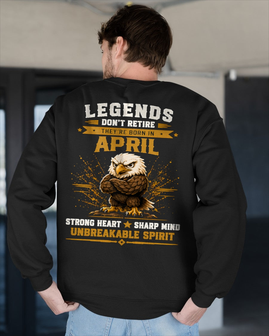 April Legends Don't Retire Bald Eagle Shirt - From Boy - NTNT04 - ( SKU2608-382-04 )
