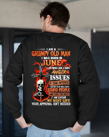 I AM A GRUMPY OLD MAN BORN IN JUNE - FROM BOY - NTNT06 - (SKU12-319-06)