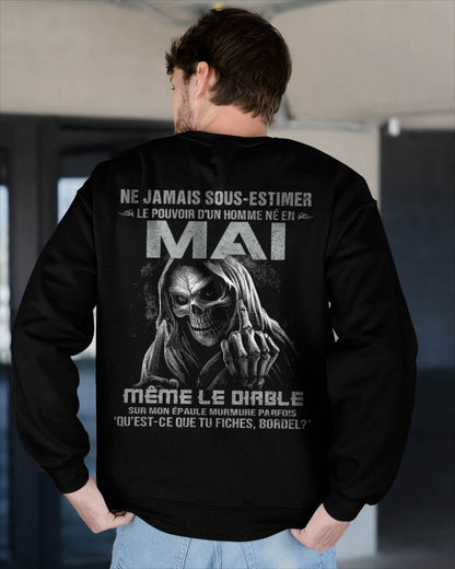 LE POUVOIR D’UN HOMME NÉ EN – T-SHIRT POUR HOMME – ntnt05 (SKU08-61-05)