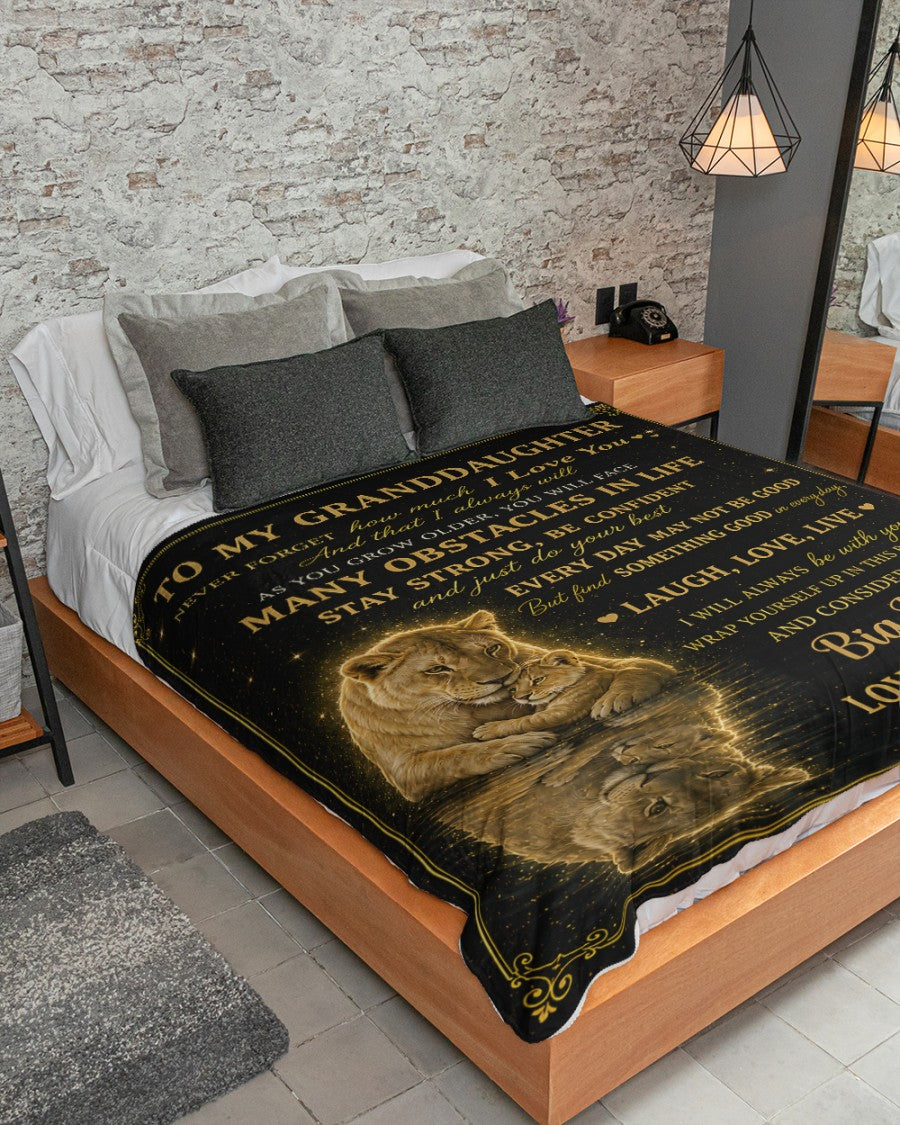 Special Gift For Your Granddaughter From Grandma- Blanket - (SKU2607-130)