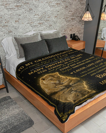Special Gift For Your Granddaughter From Grandma- Blanket - (SKU2607-130)