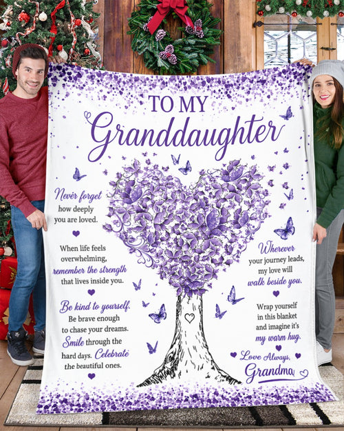 Special Gift For Your Granddaughter Blanket - From Grandma (SKU2608-474)
