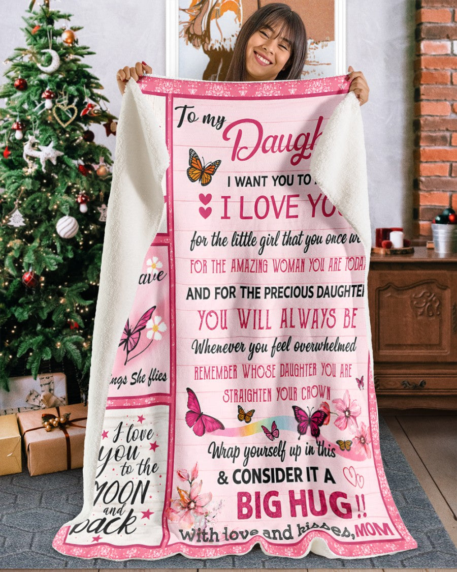 Special Gift For Your Daughter From Mom - Blanket - (SKU2608-242)