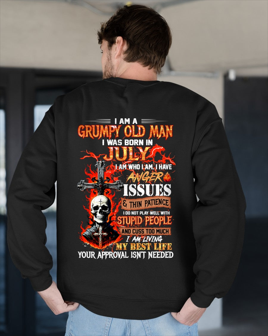 I AM A GRUMPY OLD MAN BORN IN JULY - FROM BOY - NTNT07 - (SKU12-319-07)