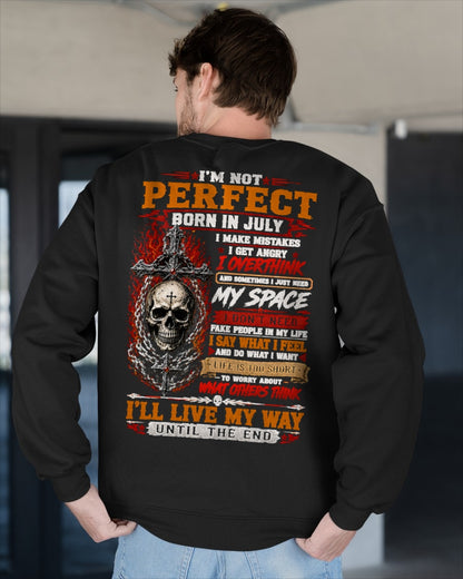July Man Shirt – I’m Not Perfect, I Make Mistakes, I Get Angry, I Overthink T-Shirt – From Boy – NTNT07 - (SKU2608-563-07)
