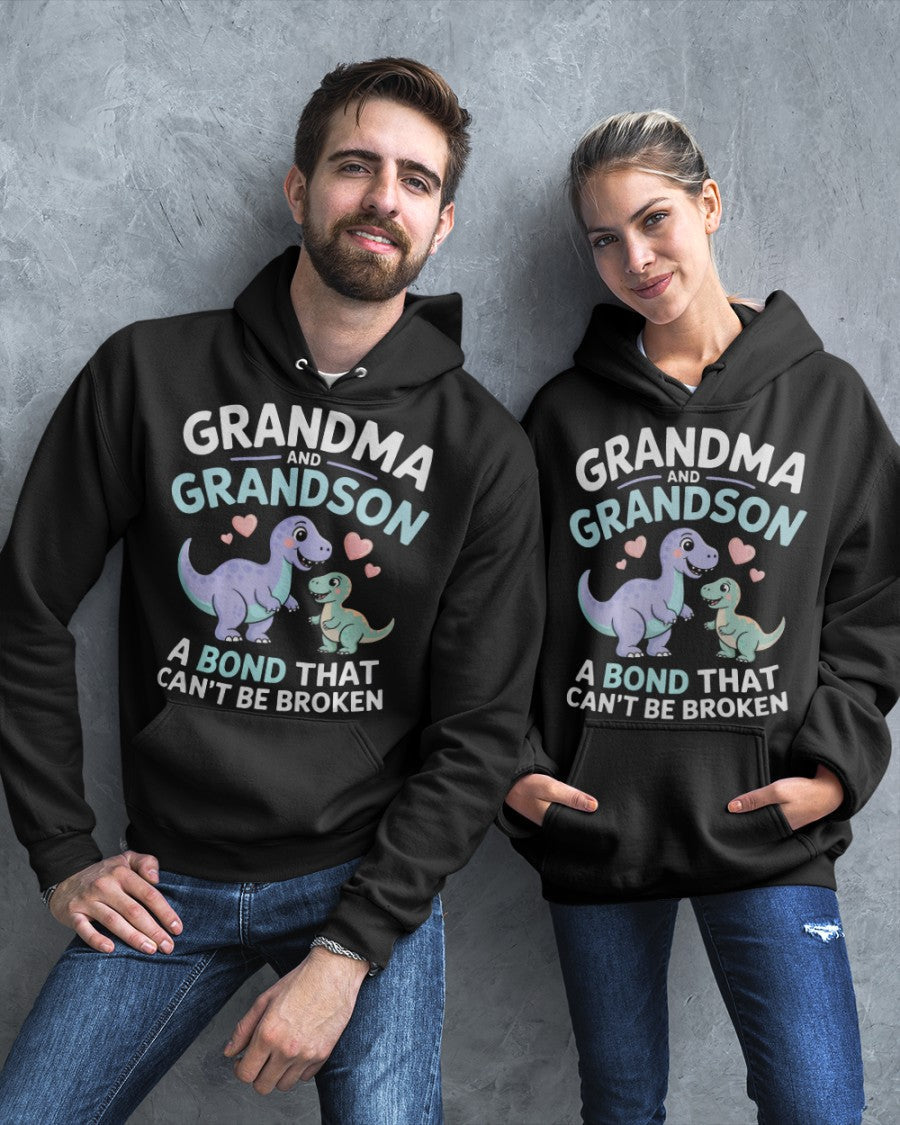 GRANDMA AND GRANDSON A BOND THAT CAN'T BE BROKEN DINOSAUR UNISEX T-SHIRT ntnt00 (SKU-GMS4)