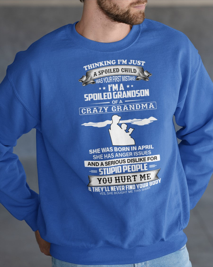 Spoiled by Grandma Shirt April Edition – From Grandma to Grandson ntnt04 (SKU-GMS2-04)