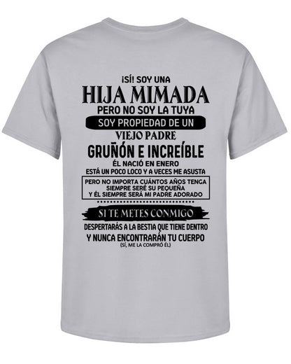 Enero - Padre increíble nacido en enero - Regalo perfecto para tu hija - T01 (SKU05-91-01)