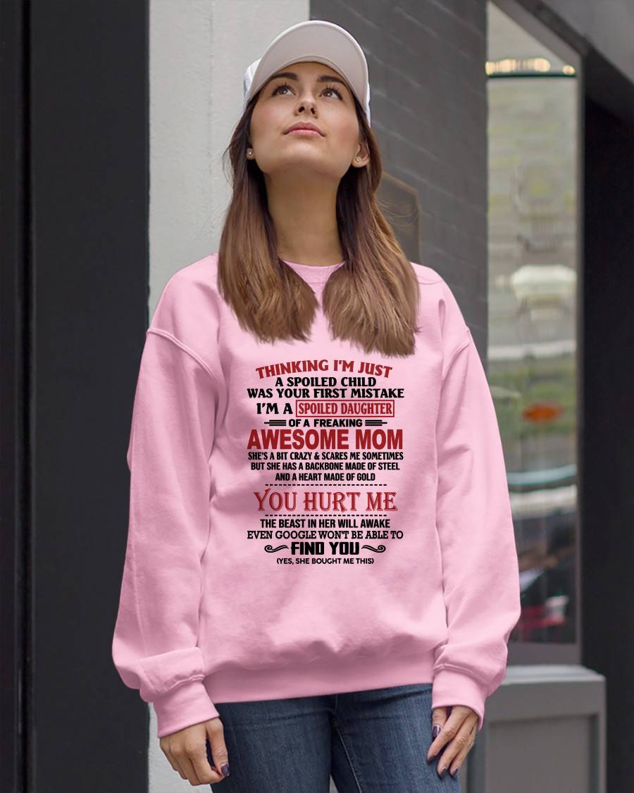 TO MY DAUGHTER - SPOILED DAUGHTER - PERFECT GIFT FOR DAUGHTER - GIFT FROM MOM - ntnt00 (SKU10-151-00)