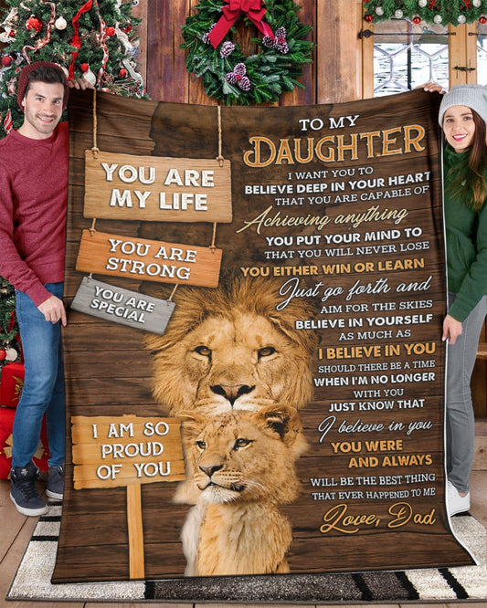 Special Gift for Your Daughter - From Dad Blanket (SKU2609-346)