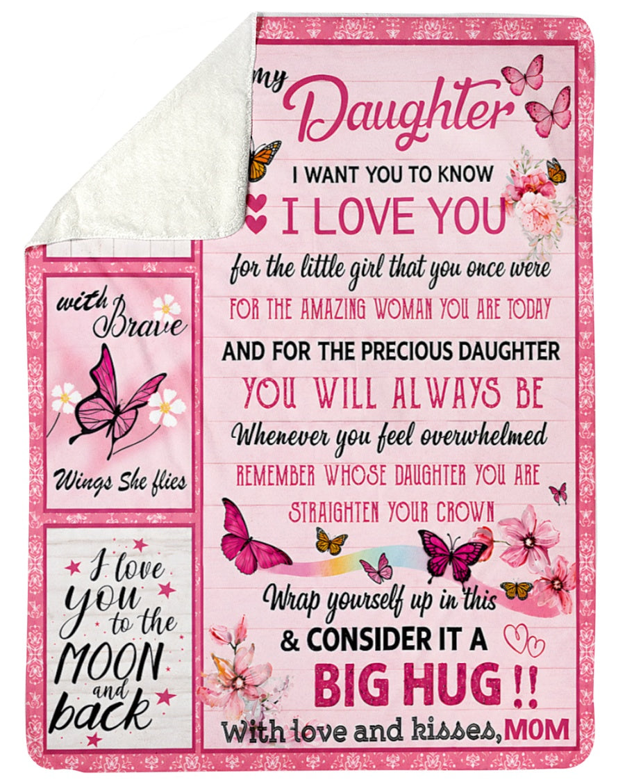 Special Gift For Your Daughter From Mom - Blanket - (SKU2608-242)