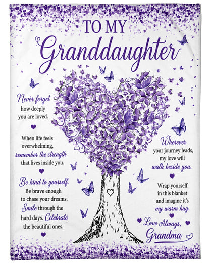 Special Gift For Your Granddaughter Blanket - From Grandma (SKU2608-474)