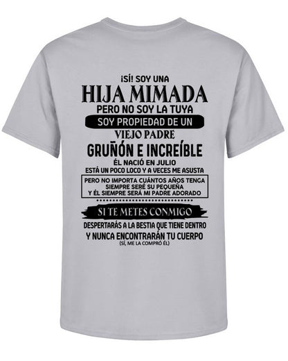 Julio - Padre increíble nacido en julio - Regalo perfecto para tu hija - T07 (SKU05-91-07)