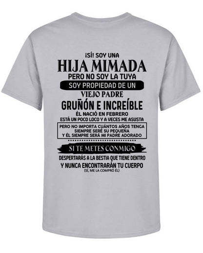 Febrero - Padre increíble nacido en febrero - Regalo perfecto para tu hija - T02 (SKU05-91-02)