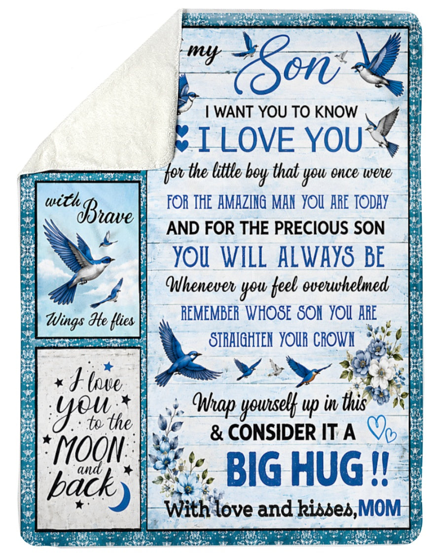 Special Gift For Your Son From Mom - Blanket - (SKU2608-266)