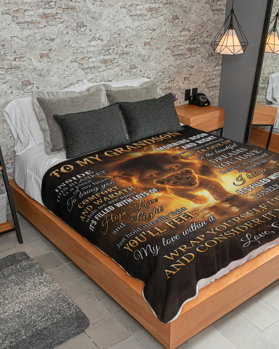Special Gift For Your Grandson Blanket - From Grandma (SKUB12-133)