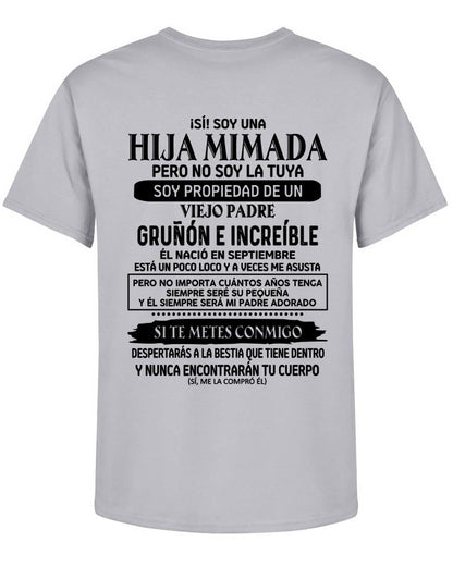 Septiembre - Padre increíble nacido en septiembre - Regalo perfecto para tu hija - T09 (SKU05-91-09)