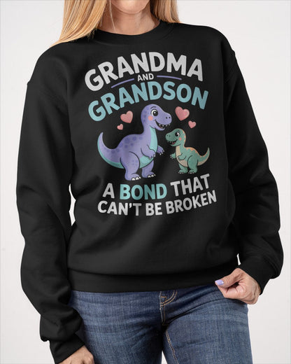 GRANDMA AND GRANDSON A BOND THAT CAN'T BE BROKEN DINOSAUR UNISEX T-SHIRT ntnt00 (SKU-GMS4)