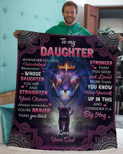 Special Gift for Your Daughter - From Dad Blanket (SKUB10-106)