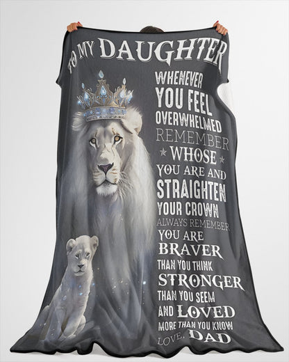 BLANKET FOR DAUGHTER - GIFT FROM DAD - COMFORT & WARMTH GIFT 2 NTTD00 (SKUB-NTTD-01)