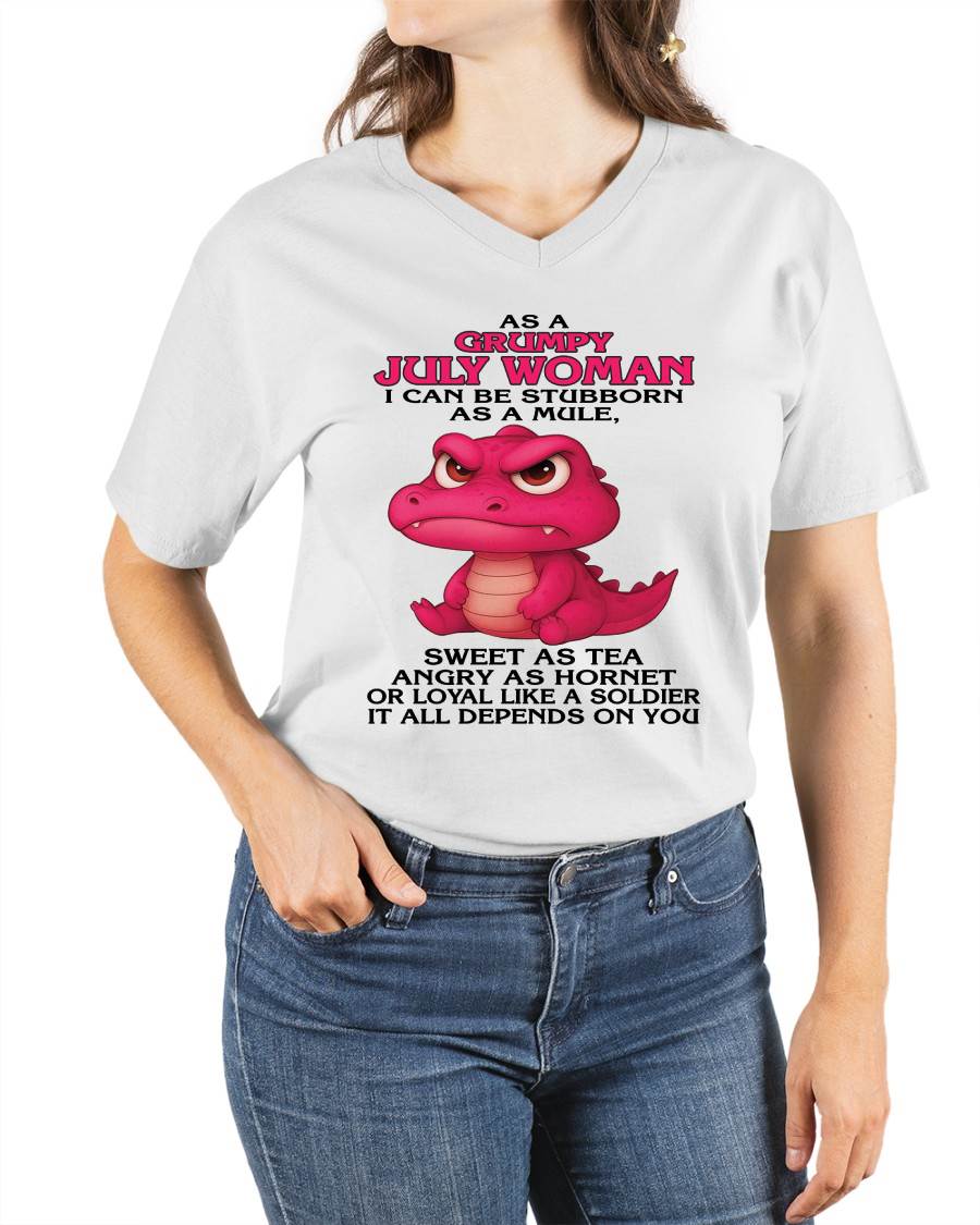 As A Grumpy January Woman - T Shirt For Woman - ntnt07 (SKU09-31-07)