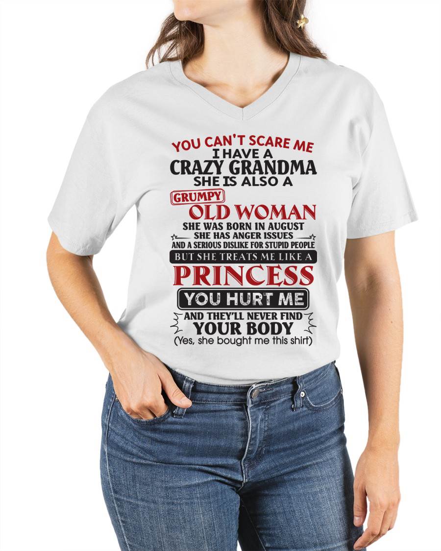 August - You Can't Scare Me - Gift For Grandson And Granddaughter From Grandma - ntnt08 (SKU10-76-08)