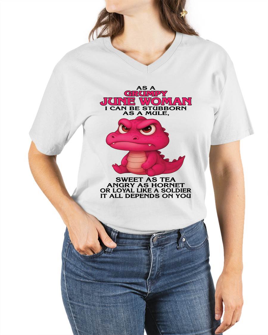 As A Grumpy January Woman - T Shirt For Woman - ntnt06 (SKU09-31-06)